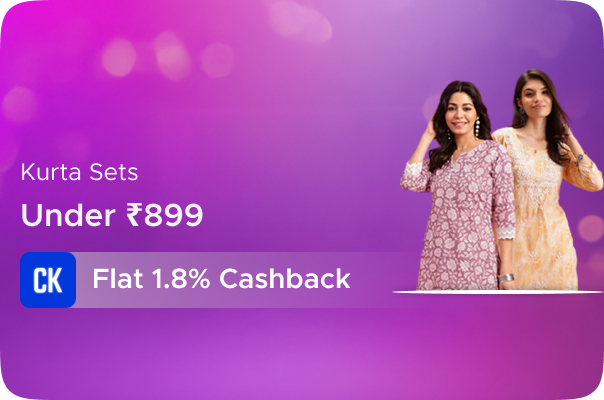 Myntra: Kurta Sets Under Rs 899 + Flat 1.8% Cashback